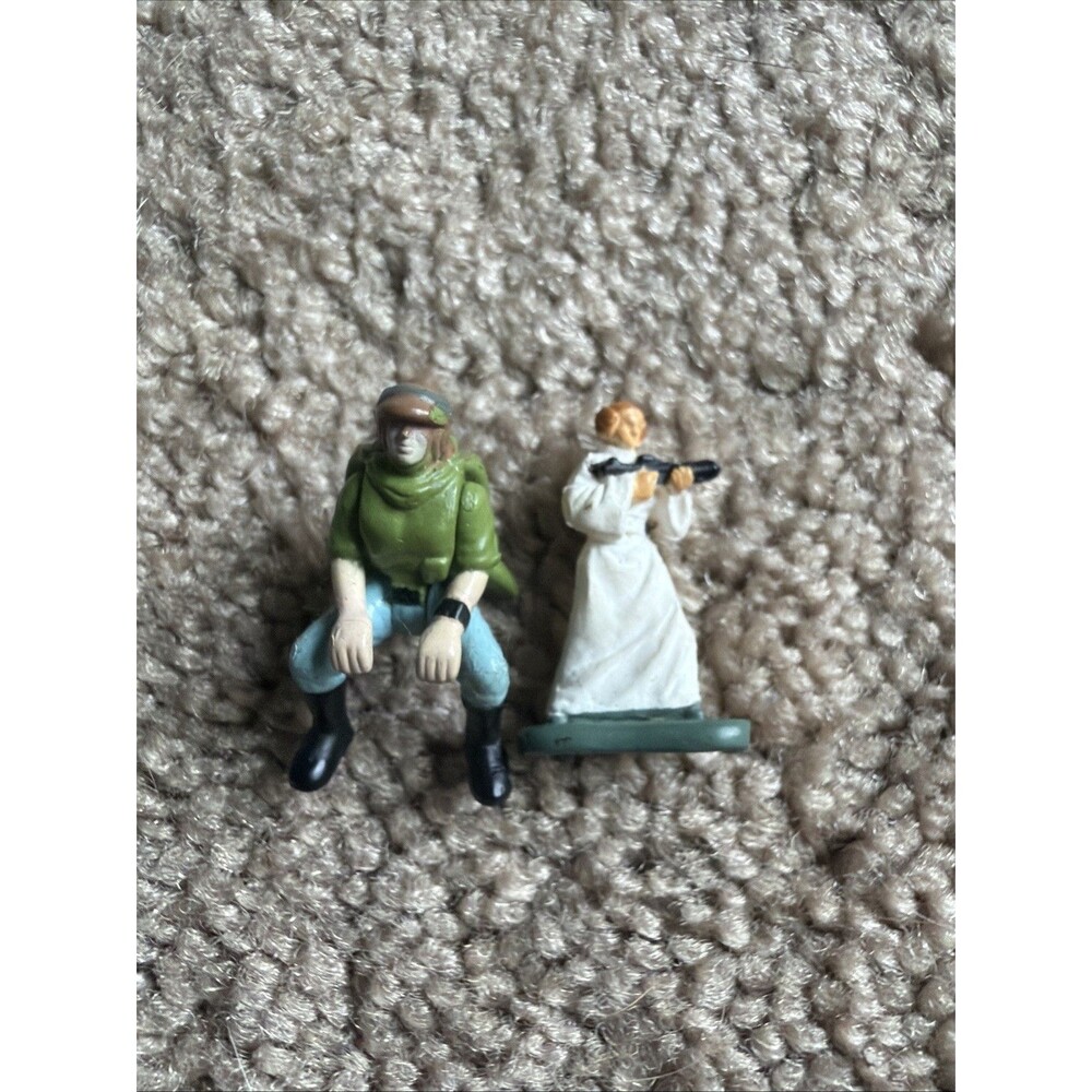 Star Wars Micro Machines Action Fleet PRINCESS LEIA with BLASTER Endor Speeder
